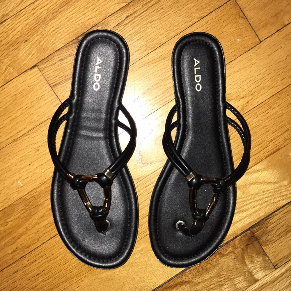 Aldo black sandals